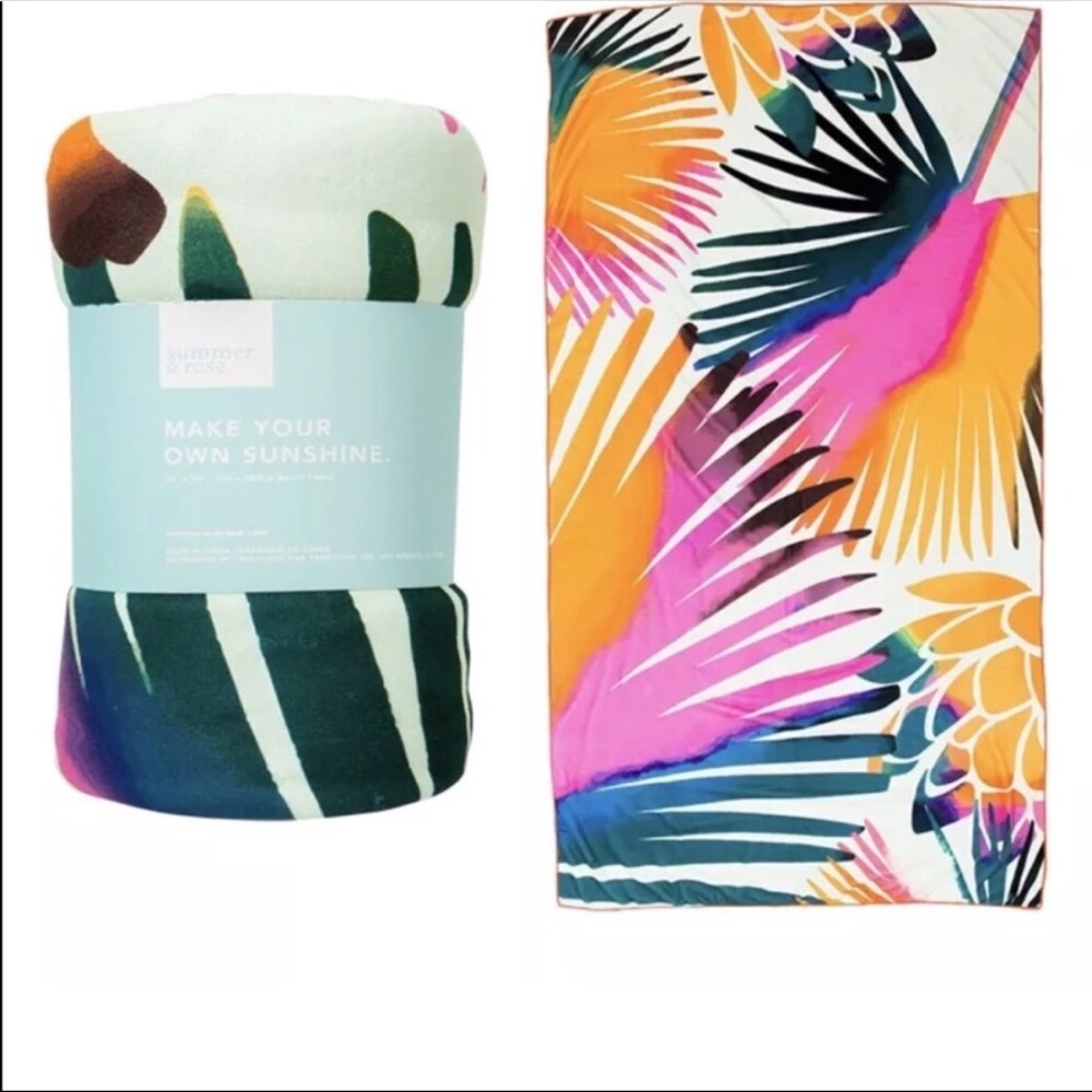 Summer and Rose Beach Towel
